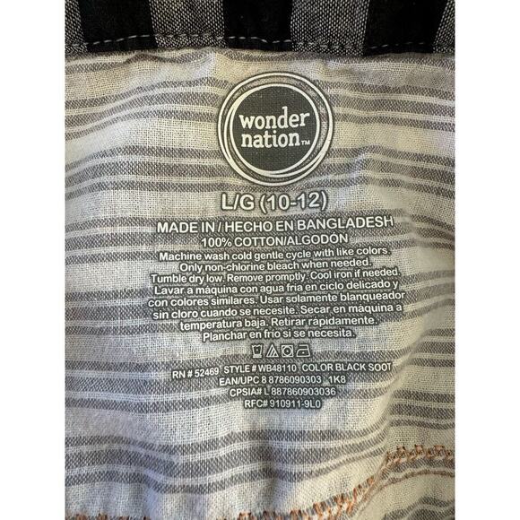 ROLLING STONES 70s Rock Retro Vintage Upcycled Plaid Flannel Kids Shirt L 10/12 - Picture 10 of 10